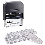 Штамп самонаборный автоматический " Colop " 5-строчный 18*47мм корпус черный, касса, Printer С 30/1 Set