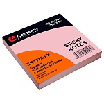 Блок самоклеящийся (стикеры) 76*76мм 100л пастель, розовый " Lamark "