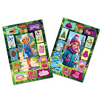 Пазлы " Hatber "  2в1 38+38л Лето-Зима, для девочек 20*30см, в рамке, картонная упаковка