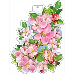 Плакат фигурный " Праздник " 943 А2 Ветка яблони