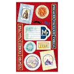 Наклейка для букетов и подарков " Открытая планета " 903 Мужчине- Удачи, побед, счастья