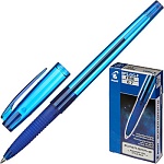 Ручка шариковая " Pilot " Super Grip G" синяя 0,7мм, толщина письма 0,22мм, резиновый держатель, чернила на масляной основе, прозрачный корпус, картонная упаковка