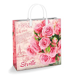 Пакет ПЭ " Интерпак " с пластиковой ручкой МП, 30*30см 150мкм Севилья