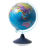 Глобус политический рельефный с подсветкой от батареек 250мм " Globen ", картонная коробка