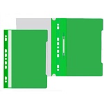 Скоросшиватель пластиковый А4 " Silwerhof " с перфорацией 120/160 мкм зеленый