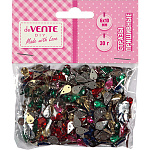 Стразы пришивные " deVente " Ассорти, капля 6*10мм, акриловые, пластиковый пакет с европодвесом