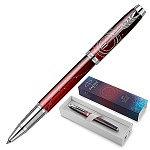 Ручка-роллер подарочная " Parker " Portal IM Last Frontier SE, черная 0,5мм, цвет корпуса- красный/черный, подарочная упаковка