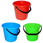 Ведро мерное " Милих " 15л пластмассовое, с пластиковой ручкой, ассорти (без возможности выбора цвета), без крышки