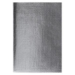 Тетрадь А4 96л клетка " Hatber " бумвинил Metallic Серебро, офсет, на скобе