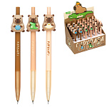 Карандаш автоматический " deVente " Capybara с декоративным элементом, d=0,5мм, ассорти, 3 дизайна, металлический наконечник, индивидуальная маркировка, картонный дисплей