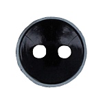 Пуговица " Gamma " черная d 6мм, пластик, пакет