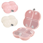 Контейнер пластиковый (таблетница), 7 секций, 7*7*3,5см, ассорти (без возможности выбора цвета) " KWELT " пакет