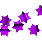 Конфетти " Браво " фольга Звезды лиловые 30мм/30гр
