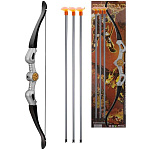 Лук " Рыжий кот " 58*10см, в комплекте: стрелы на присосках- 3шт, пластик, блистер