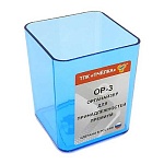 Стакан " Пчелка " для ручек Премиум синий прозрачный