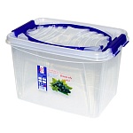 Контейнер пластиковый для пищевых продуктов, с ручкой, 9л " Милих "