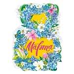 Плакат фигурный " Мир поздравлений " 940 А2 8 Марта- С 8 марта! Голубые цветочки
