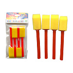 Набор валиков " deVente " Cosmo, прямоугольные, спонж-материал, пластиковая ручка, европодвес