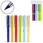 Карандаши цветные вечные пластиковые 06цв " Mazari " круглые, с ластиком, пластиковая упаковка