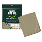 Салфетка микрофибра " Master Fresh " Латунь, 30*30см 1шт для стекол и зеркал, индивидуальная упаков