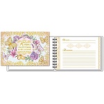 Книга свадебных пожеланий А5 Бабочки, ламинация, золотая фольга, пружина, блок из 32 листов