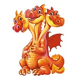 Плакат фигурный " Империя поздравлений " 933 А3 Змей Горыныч