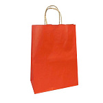 Пакет бумажный " ПЗБМ " 35*26*15см Orange, крученые ручки, печать на дне