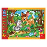 Пазлы " Hatber " 108элементов Олененок и зайчонок 30*21см, картонная упаковка