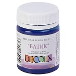 Акрил шелк/батик " Decola " 50мл синяя темная
