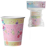 Стаканы бумажные " Веселуха " 190мл С Днем рождения! Волшебный мир, в наборе 6шт