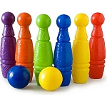 Кегли " Росигрушка " №1 пластмасовые, 8шт в сетке