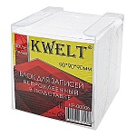 Блок бумаги " KWELT " 9*9*9 см белый в пластиковом боксе, 80г/м2