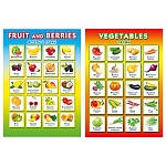 Плакат " Мир поздравлений " 410 А4 Овощи/фрукты, двусторонний