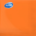 Салфетки бумажные 2-слойные " Лилия " Оранжевый 20шт, 100% целлюлоза, 33*33см