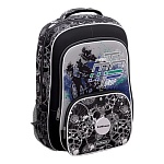 Рюкзак " Erich Krause " 44*33*22см ErgoLine 20L Downhill, серый, эргономичная спинка, 1 отделение, два внешних кармана на молнии, 2 боковых кармана на резинке, светоотражающие элементы, регулируемые лямки