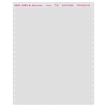 Пакет с клеевым клапаном 12*10см 25мкм, размер клеевого клапана 5см, 100шт в упаковке