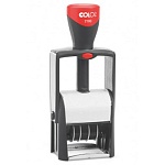 Датер автоматический " Colop " 24*40мм со свободным полем, металлический, высота шрифта даты 4мм, месяц буквами