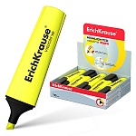 Текстовыделитель 0,6-5,2мм, желтый, V-12 " Erich Krause " картонная упаковка