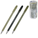 Ручка шариковая " Bruno Visconti " FirstWrite. Verde, синяя 0,5мм, толщина письма 0,4мм, пластиковый корпус, покрытие soft-touch, цвет корпуса - ассорти, металлизированный наконечник, колпачок с клипом, сменный стержень, пластиковый тубус