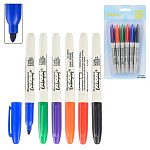 Набор маркеров " Basir " 6 цветов 2-5мм перманентные