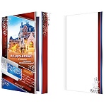 Открытка " Мир открыток " 2-01 Евро Поздравляю! Большой особняк, 215*216мм, фольга, конгрев, рельеф