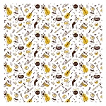 Упаковочная бумага " Миленд " 70см*100см 10 листов Джаз, в рулоне, 90г/м2