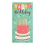 Конверт для денег " Миленд " 1-11 Dream Cards Happy Birthday! Праздничный торт, 164*85мм, УФ-лак