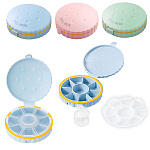 Контейнер пластиковый (таблетница), 9 секций, 10*10*1,5см, 1 съемная ячейка, ассорти (без возможности выбора цвета) " KWELT " пакет