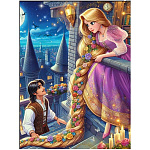 Пазлы " Рыжий кот " 260элементов Красивая принцесса и принц 34*24см, картонная упаковка 25,6*18*4,2см