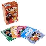 Игра карточная " Задира " Зверо-офис, состав: 108 карточек, картонная упаковка 7*11см