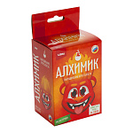 Опыты " Lori " Алхимик. Монстрики, красный, в наборе: химический реактив, фигурка-основа для выращивания кристалла, фильтровальная бумага, скрепка канцелярская, инструкция