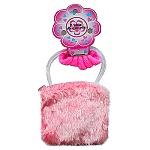 Набор резинок для волос " Fashion Accessories " 1сумочка текстильная, 5 розовых резиночек , пакет, европодвес