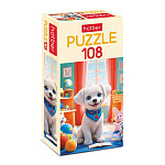 Пазлы " Hatber " 108элементов Белые ушки 21*30см, картонная упаковка