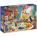 Пазлы " Hatber " 2000элементов Premium Пушистые шалуны 98*68см, картонная упаковка